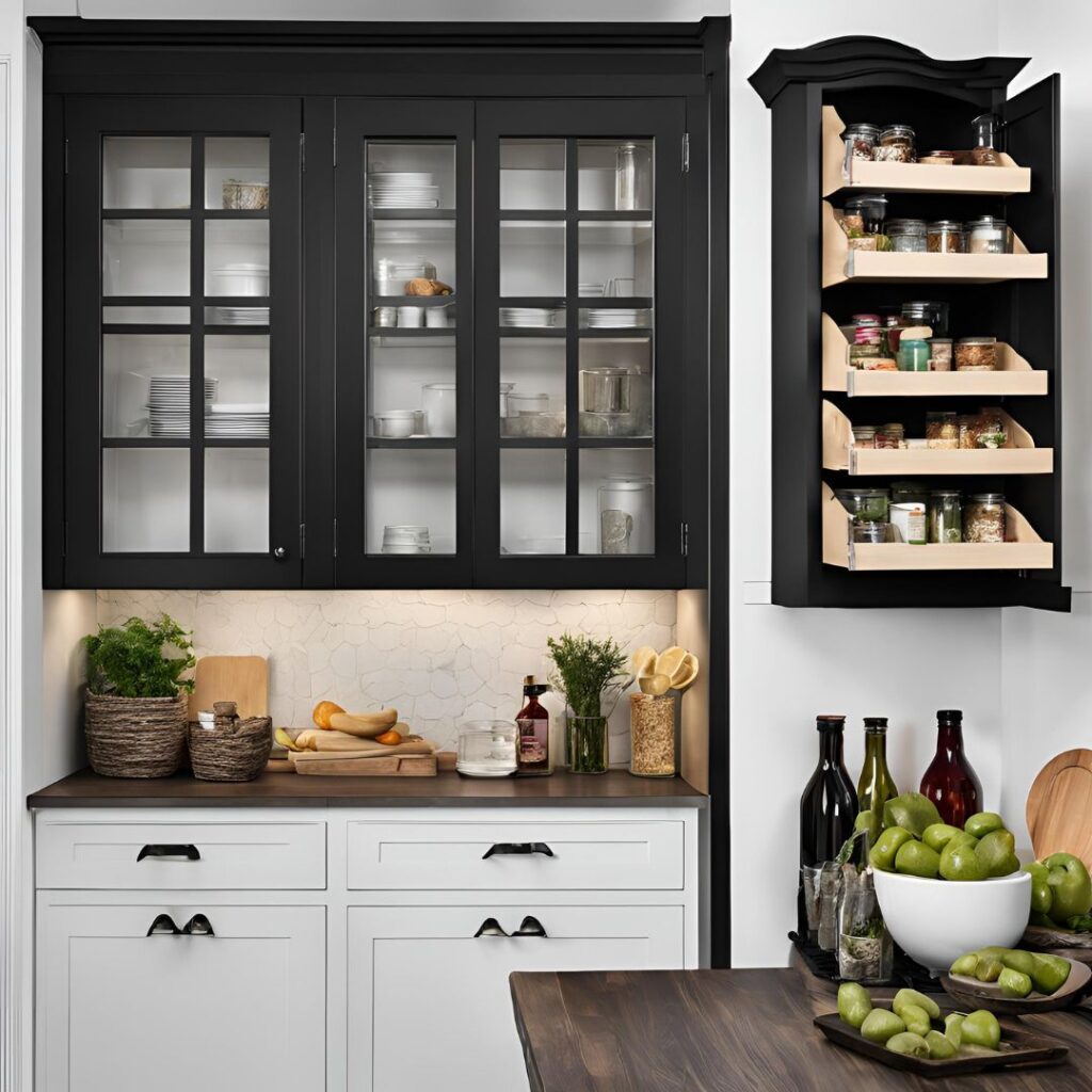 ארון מזווה למטבח עם מגירות נשלפות (2)